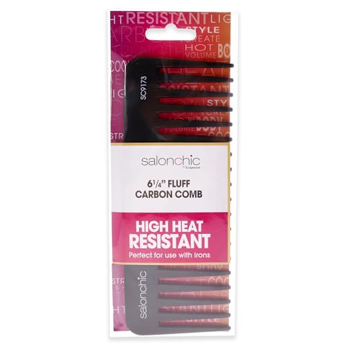 Peine Carbono Resistente al Calor 6.25 in SalonChic miniatura 3