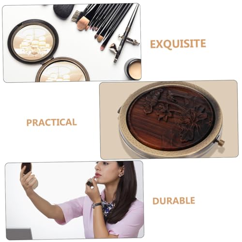 Espejos de maquillaje vintage Beaupretty doble cara, 2 unidades miniatura 7