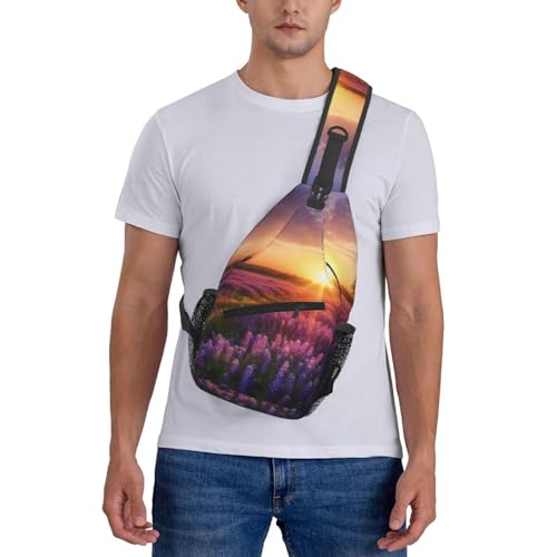 Bolso cruzado para hombre bolso de pecho bandolera negra miniatura 7