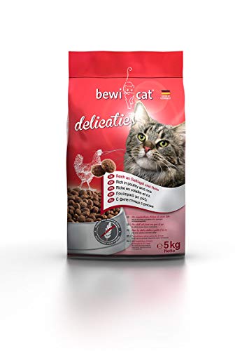 bewi Cat Delicaties - Nourriture pour Chats Adultes à partir de 1er an - avec volaille et Riz -...