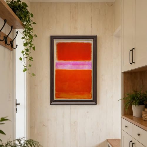 Toile Rothko Orange Violet tableau abstrait déco murale