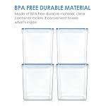 Vtopmart 2.5L / 84.5oz Food Storage Containers, 4 PCS, Blue - Image 6
