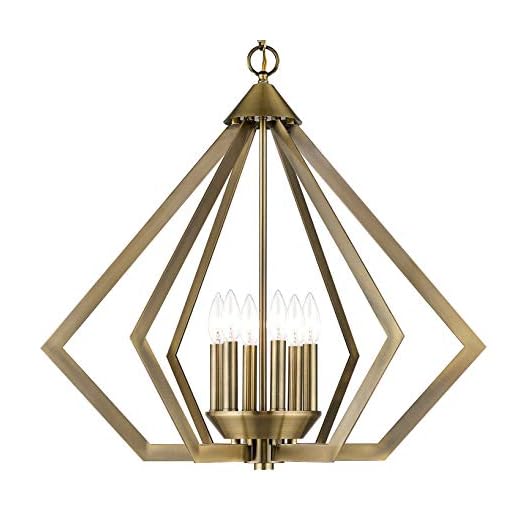 Livex Lighting 40926-01 Chandelier, 26" x 26" x 25", Antique Brass