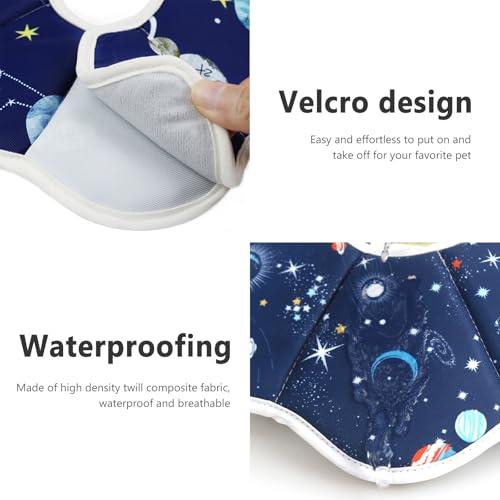 Xiuyer Halskrause Hund, Halskrause Katze, Hunde Halskrause, für Kleine Hunde und Erwachsene Katzen, Leckschutz nach Op Hund, Beeinträchtigt Nicht das Trinken und Essen(Blau L)