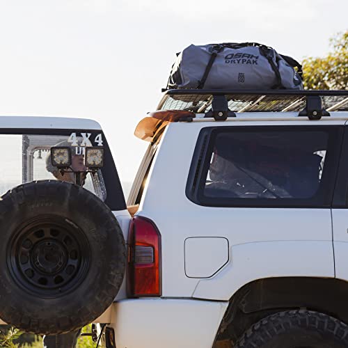 Motorcycle 500D Pvc Waterproof Reflective Tail Duffle Bag Saddle Dry Luggage Outdoor Accessories (Gray, 40L) #TOP5