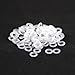 16G White Rubber O-Ring Replacement Silicone O Rings for Eyebrow Labret Industrial Pincher Piercing Retainer Replacement White O Ring 1.2mm
