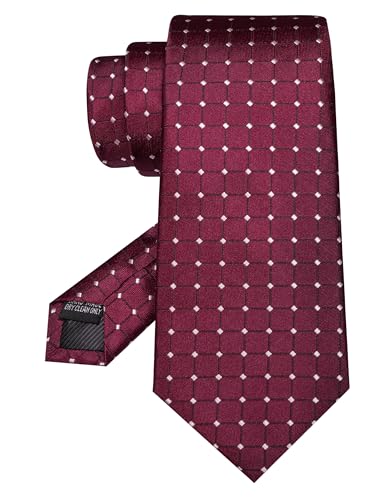 Image of JEMYGINS Mens Tie and Lapel Pin Necktie Pocket Square Cufflinks and Tie Clip Sets for Business Casual 5PCS