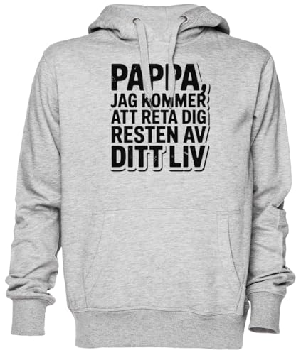 Sweat à capuche gris unisexe en jersey pour homme et femme au style décontracté