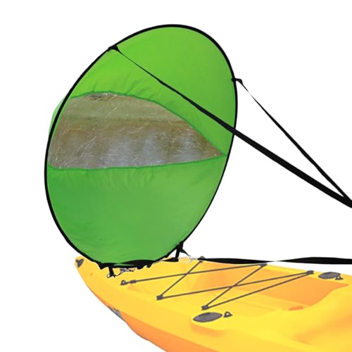 Vela da paddle sottovento per kayak - Vela da paddle board, Vela da per kayak | Vela per kayak pieghevole per paddleboard, vela per kayak con finestra trasparente, pagaia portatile per kayak con