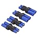 rflaueo 4pcs EC3 to EC5 Male Female RC Connector Adapter(E37-4)