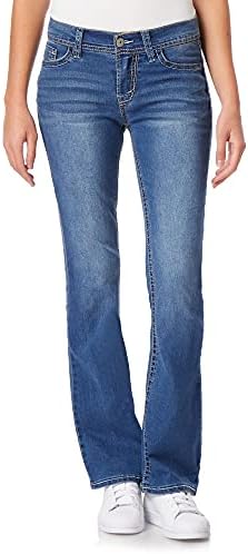 WallFlower Women's Legendary Bootcut Mid-Rise Insta Stretch Juniors Jeans (Standard and Plus), Size 0 to 24