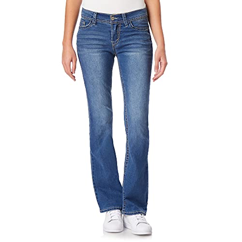WallFlower Legendary Bootcut Jeans for Women, Classic Fit Mid-Rise Insta Stretch Denim in Standard and Plus Size, Juniors Jeans - Keller Pure, 24 Plus Long by WallFlower - Used condition - US$12.50