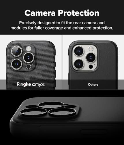 Image of Ringke Onyx Compatible with iPhone 16 Pro Case Cover Rugged Flexible Durable Anti-Slip TPU Protection Shockproof iPhone 16 Pro Back Cover - Camo Black