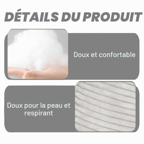 Coussin De Voyage Avion : Lot de 2 petits oreillers : 28 x 18 cm Petit coussin pour voyage et a... – Image 3