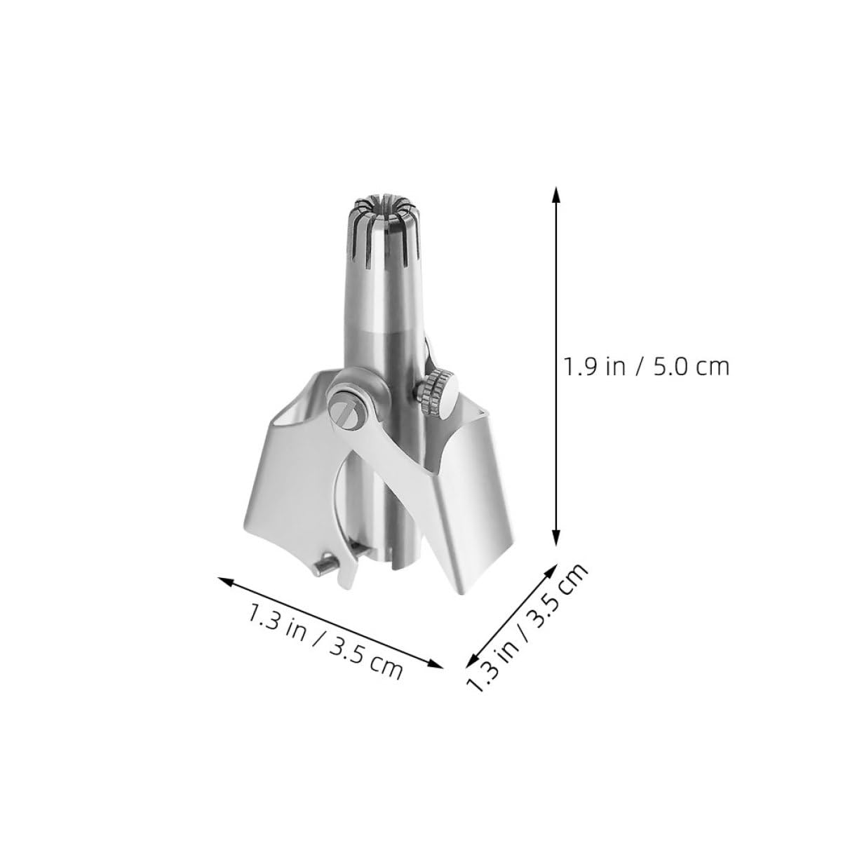 PACKOVE 2pcs Portable Manual Nose Hair Trimmer Tool for Men Easy Nose Hair Removal Durable Construction Travel Friendly Grooming Accessory Effortless Operation for Neat Appearance