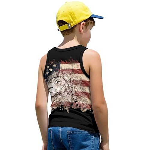Tank Tops for Boys Casual Graphic Crew Neck Sleeveless T Shirts Kids Comfy Breathable Summer Athletic Tank3
