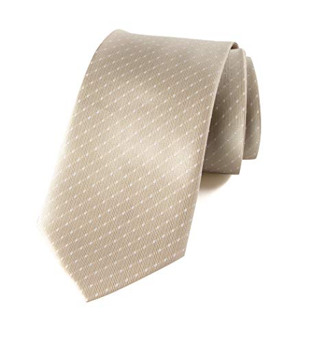 Spring Notion Men s Woven Dotted Necktie Champagne