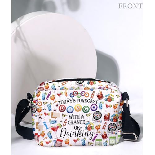 MAOFAED Board Game Crossbody Bag,Board Game Player Gift, Bachelorette Party Favor, Shoulder Bag for Women(todaybingodj3