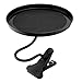 Auto Schwenkbare Ablage, Flexibel Auto Essen Tablett, 360 Grad Verstellbarer Lebensmittelhalter Rundes Auto Mount Food Tray mit Klemmhalterung Rutschfeste Multifunktions-Schwenkschale Tisch,schwarz
