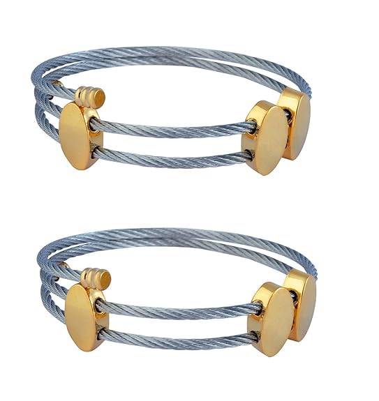 See full amazon price history chart for STRIPES® essentials Silver Metal Twisted Kada Bracelet Fashion Jewelry Trendy Bracelet for Women jewellery for girls |Girls|Women| (Pack of 2 Pcs) STRIPES® essentials Silver Metal Twisted Kada Bracelet Fashion Jewelry Trendy Bracelet for Women jewellery for girls |Girls|Women| (Pack of 2 Pcs) (B0CHB98ND7) Amazon Price History, Amazon Price Tracker