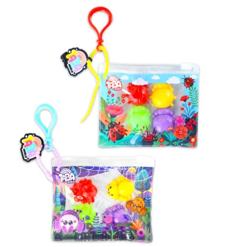 Taba World Mini Squishy Toys Set - 8 Pc Bundle with 4 Ladybug and 4 Spider Stress Relief Squeeze Fidgets Plus Stickers, More | Taba World Squishy Fidget Toy Party Favors for Boys, Girls - Image 3