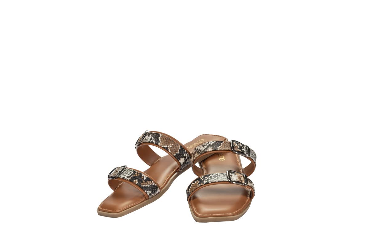 Womens Casual Double Buckle Strap Flats Tan 8 (B0BC8RZB9N) Amazon Price History, Amazon Price Tracker