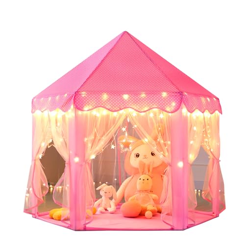 Monobeach Princess Castle Play Tent for Girls - Large 55'' x...