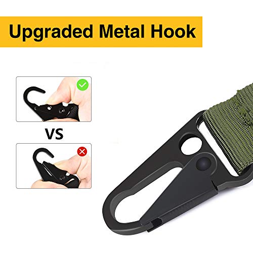 Cvlife 2 Point Rifle Sling With Metal Hook Adjustable Traditional Gun Sling Army Green #TOP3