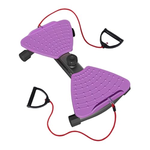 kowaku Ab Twister Board Waist Twisting Machine with Massage Foot,with Handles,Equipment,Belly,Twisting Disc for HIPS Arms, Purple Black