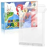 SNES and N64 Game Boxes Protector, Super NES/N 64 Video Games Display Case Compatible for Super Mario, Donkey Kong, Zelda (Ultimate 10 Packs)