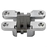 Schranktüren, Holztüren, Thekentüren, 10 kg, 30 kg Tragkraft, Edelstahl, verdeckte Türscharniere, Kreuzscharnier, unsichtbar, zusammenklappbar für Scharnier (13 x 60 mm)