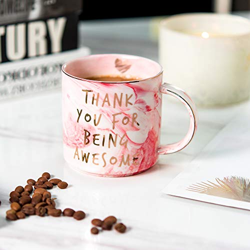 Thank You Gifts - Funny Gifts Ideas For Women Friends, Coworkers, Boss, Employee - Inspirational, Thoughtful, Birthday, Friendship, New Job, Graduation Presents For Her - Ceramic Coffee Cup #TOP6