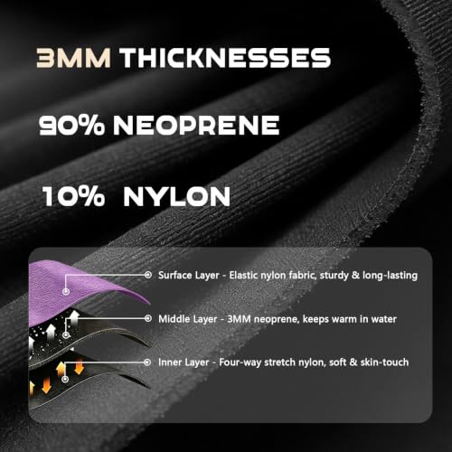 Skyone Wetsuit Top Mujer Hombre 3MM Neopreno Camiseta Térmica de Buceo con Mangas Largas y Cierre Frontal para Adultos y Jóvenes miniatura 5