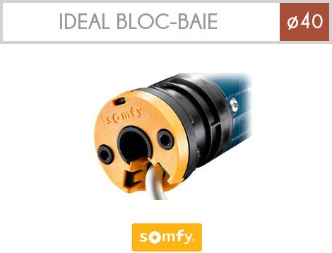 SOMFY - Moteur radio RTS 230V/50Hz, ALTUS 40 RTS 13/8 AVEC CARRE DE 10 somfy - 1024081