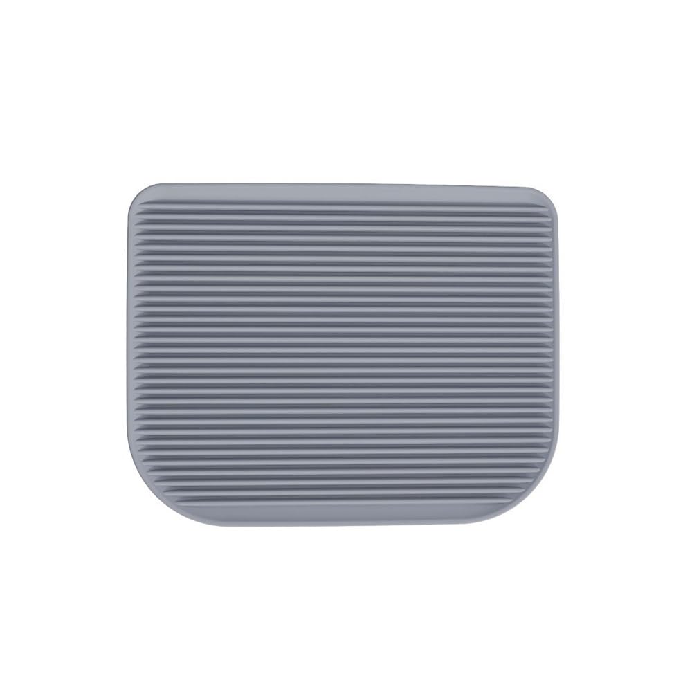Tapis de litière rigide chat gris lavable durable accessoire