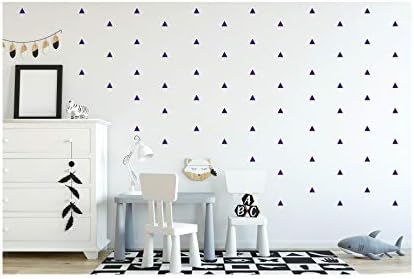 StickerDeen | Triangle Arizona Style Polygon Shape Decoration Removable Window, Furniture, Nursery Wall Art Vinyl Decal Stickers Gift | (Pack 80) (Black)