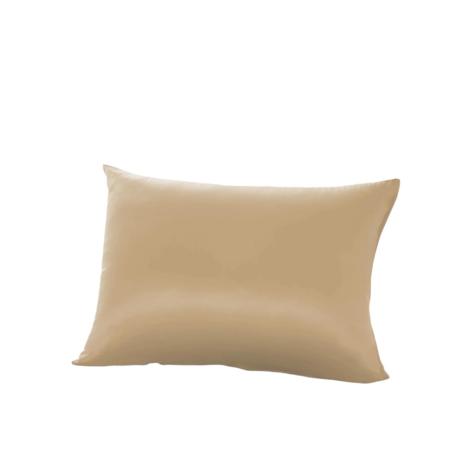 Funda Almohada Saten Funda de Almohada de Seda de Morera,Funda de Almohada de Seda Pura de Ambos Lados for Mujer,Almohada de Seda Pura for Cabello para Mujer(Dark Grey,50x70cm)