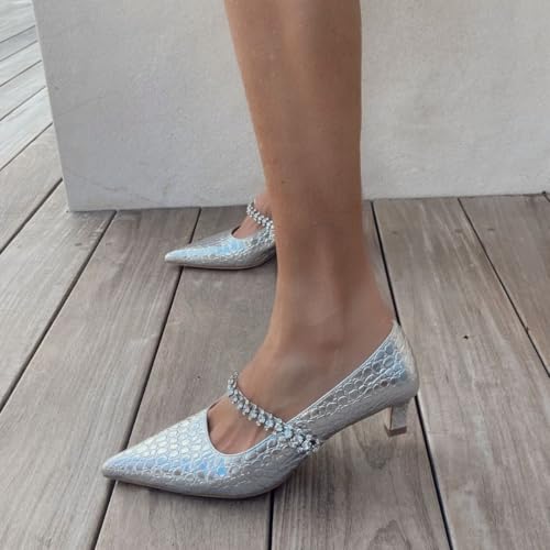 Antonella Embossed Patent Leather pump for Women, Girls4