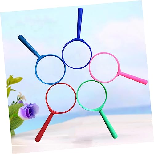 Healeved Magnáteis 20 Unidades Espelho De Aumento De Mão Lupa Colorida Lupa Acrílica Lupa De Mão Acr