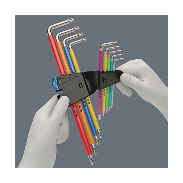 Wera TX Sxl Multicolour HF Stainless 1 Winkelschlüsselsatz mit Haltefunktion, Edelstahl, 9-Teilig – Bild 5