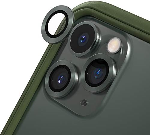 RhinoShield [Pack of 3] Camera Lens Protector compatible with [iPhone 12 Pro] | High Clarity Scratch Proof 9H Tempered Glass and Aluminum Trim - Blue