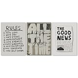 Haitunone Fruit of The Spirit Bible Verse Posters Good News God Is Good Wall Art Set Of 3 Neutral Modern Inspirational Scripture Quotes Canvas Prints for Church Wall Decor 12x16 inch Unframed