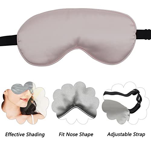 Lersvicvil 4 Pack Eye Mask For Sleeping Silky Soft Satin Blindfold Adjustable Strap Night Eye Cover For Women Men #TOP2