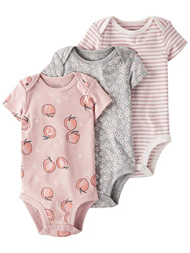 Image of little planet by carter's Unisex Baby 3-pack Short Sleeve Bodysuits Made With Organic Cotton