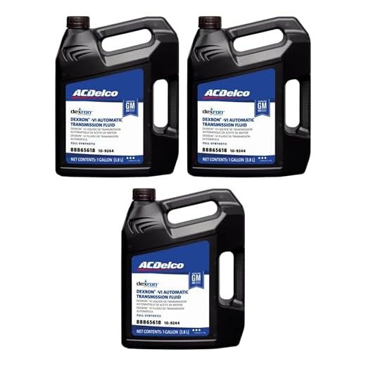 ACDelco GM 10-9244 (88865618) Original Equipment Dexron VI Full Synthetic Automatic Transmission Fluid - 1 gal (Case of 3)
