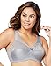 Produktbild Glamorise Damen MagicLift Original Support Bra Wirefree #1000 BH mit voller Abdeckung, Weich Grau, 80F
