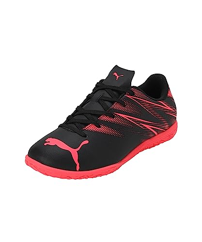 PUMA ATTACANTO IT JR, Zapatillas de fútbol Unisex niños, Black-Fire Orchid, 28 EU