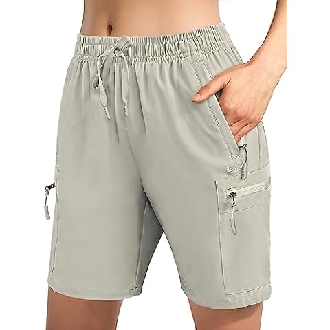 BVVU Women's Lightweight Quick Dry Hiking Shorts Cover