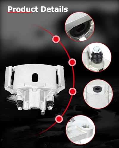 Image of cciyu 18-B4837 Rear Left Brake Caliper With Bracket For Chrysler For Aspen 2007-2009,For Dodge For Durango 2004-2009,For Dodge For Ram 1500 2002-2010,For Ram For 1500 2011-2018