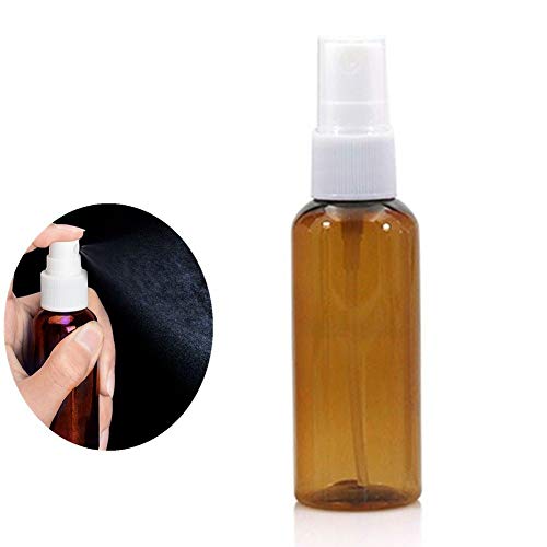 Preisvergleich Produktbild Zerstäuber Pump Sprühflasche LeerSprühflasche Make-up Kunststoff-sprühflasche Kleine Haushalts-sprühflasche Leere Ungiftige Nachfüllbar Durchsichtig Parfümzerstäuber Behälter Brown